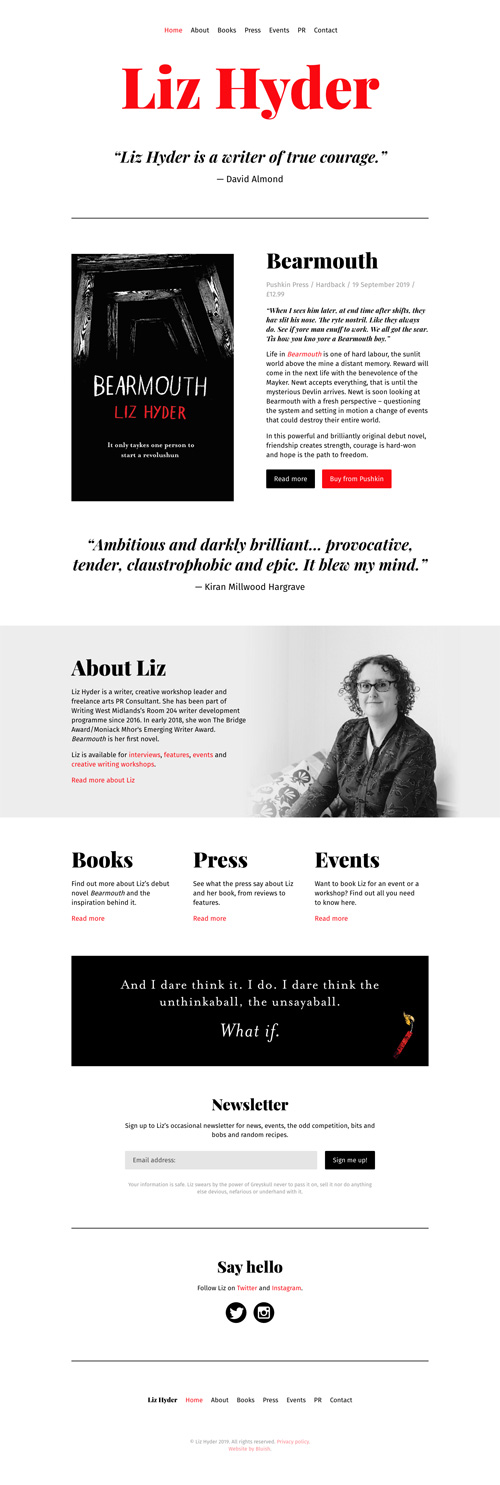 Liz Hyder author website